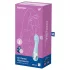 Satisfyer - vibrador con succión inteligente - silicona azul