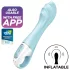 Satisfyer - vibrador con succión inteligente - silicona azul
