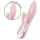 Satisfyer Air Pump Bunny 3 - vibrador inflable conejito - silicona rosa