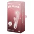 Satisfyer Air Pump Bunny 3 - vibrador inflable conejito - silicona rosa