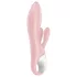 Satisfyer Air Pump Bunny 3 - vibrador inflable conejito - silicona rosa