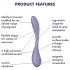 Satisfyer G-spot Flex 5 - Vibrador de punto G controlado por app (lila)