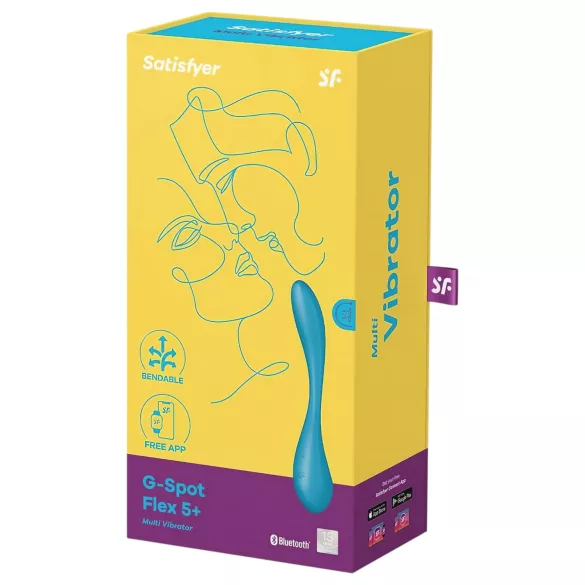 Satisfyer G-spot Flex 5 - vibrador punto G flexible - silicona verde