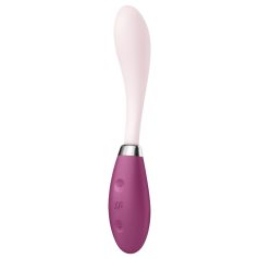   Satisfyer - Vibrador punto G recargable - flexible - silicona rosa rojo