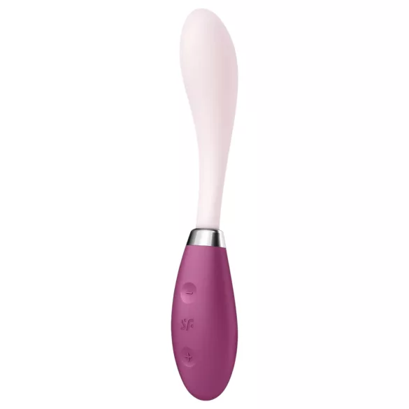 Satisfyer - Vibrador punto G recargable - flexible - silicona rosa rojo