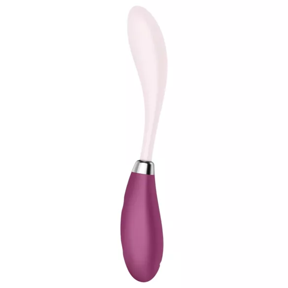 Satisfyer - Vibrador punto G recargable - flexible - silicona rosa rojo