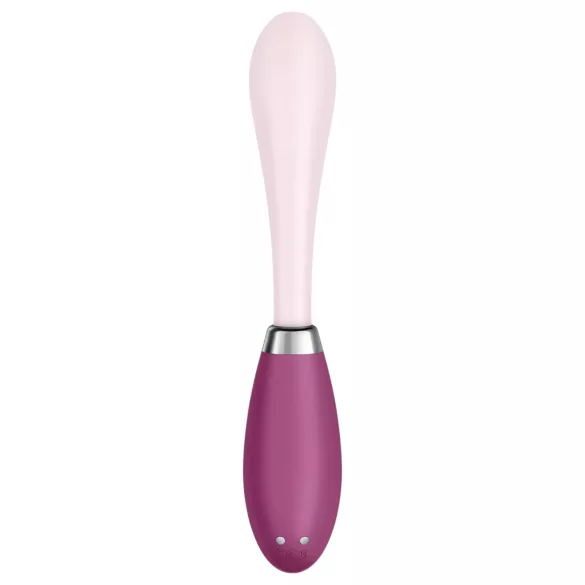 Satisfyer - Vibrador punto G recargable - flexible - silicona rosa rojo