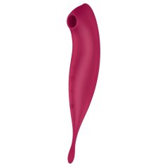   Satisfyer Twirling Pro - vibrador succionador de clítoris 2 en 1 - rojo