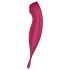Satisfyer Twirling Pro - vibrador succionador de clítoris 2 en 1 - rojo