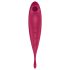 Satisfyer Twirling Pro - vibrador succionador de clítoris 2 en 1 - rojo