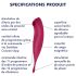 Satisfyer Twirling Pro - vibrador inteligente 2 en 1 para clítoris (rojo)