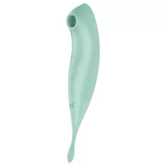   Satisfyer Twirling Pro - succionador y vibrador de clítoris 2 en 1 - color menta