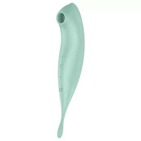 Satisfyer Twirling Pro - succionador y vibrador de clítoris 2 en 1 - color menta
