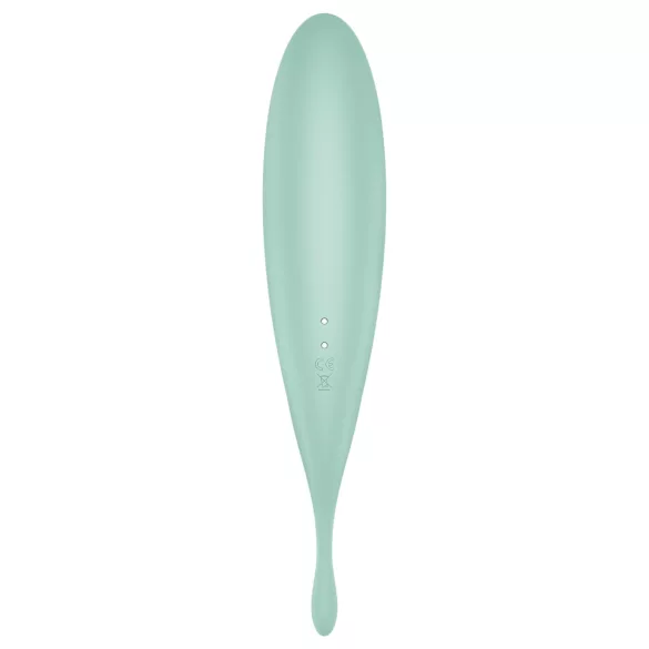Satisfyer Twirling Pro - succionador y vibrador de clítoris 2 en 1 - color menta