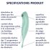 Satisfyer Twirling Pro - Estimulador inteligente 2 en 1 para clítoris (menta)