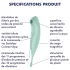 Satisfyer Twirling Pro - succionador y vibrador de clítoris 2 en 1 - color menta