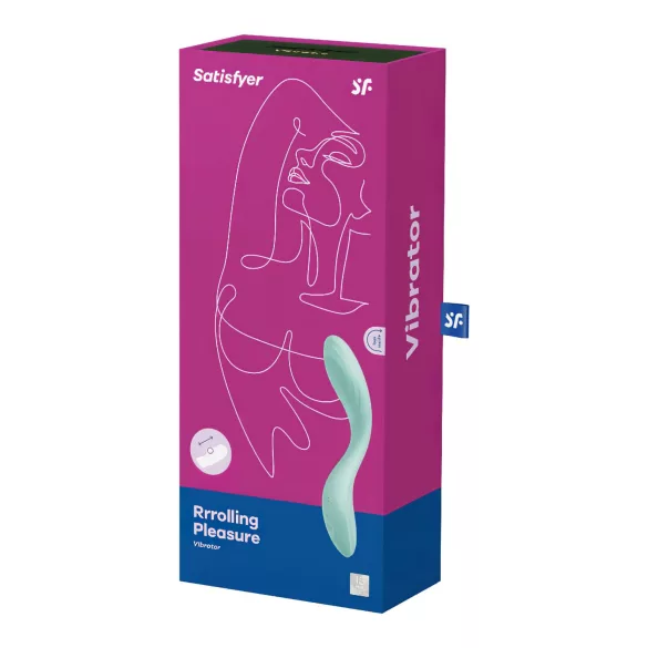 Satisfyer Rrrolling - vibrador de punto G con bola móvil (menta)