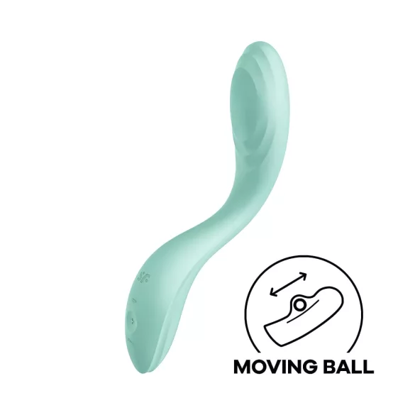 Satisfyer Rrrolling - vibrador de punto G con bola móvil (menta)