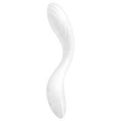   Satisfyer Rrrolling - vibrador punto G con bolas móviles - silicona blanca