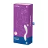 Satisfyer Rrrolling - vibrador punto G con bolas móviles - silicona blanca