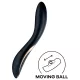 Satisfyer Rrrolling - vibrador de punto G con bolas móviles (negro)