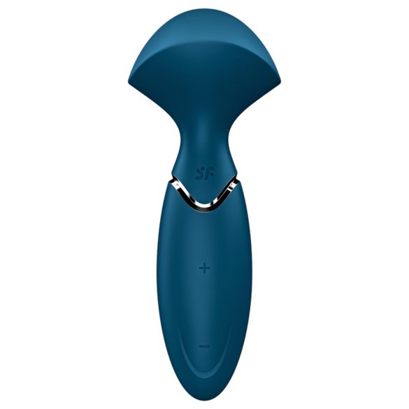 Satisfyer Mini Wand-er - masajeador vibrador impermeable (azul)