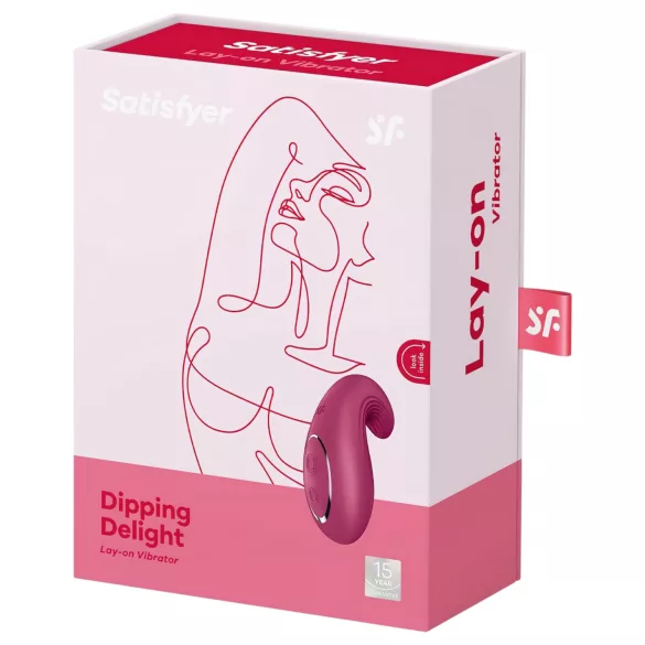 Satisfyer Dipping Delight - vibrador de clítoris recargable - rojo