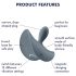 Satisfyer Booty Principiantes Absolutos 2 - vibrador anal (gris)