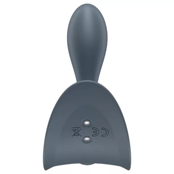 Satisfyer - plug anal vibrador para principiantes - silicona gris