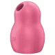 Satisfyer Pro To Go 1 - estimulador de clítoris recargable por ondas de presión (rojo)