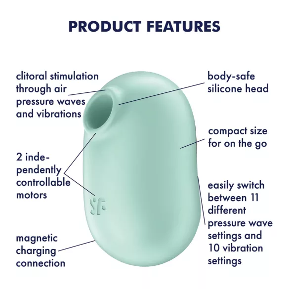 Satisfyer Pro To Go 2 - succionador de clítoris recargable con ondas de aire