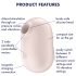 Satisfyer Pro To Go 2 - Estimulador de Clítoris con Ondas de Aire (Beige)