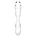 Satisfyer Dazzling Crystal 1 - Consolador Doble de Vidrio (Transparente)