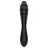 Dildo doble de cristal Satisfyer Dazzling Crystal 1 - negro