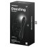 Dildo doble de cristal Satisfyer Dazzling Crystal 1 - negro