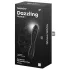 Satisfyer Dazzling Crystal 1 - dildo doble vidrio - negro