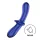Satisfyer Double Crystal - Dildo doble terminado - vidrio - azul