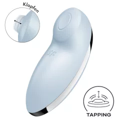   Satisfyer Tap & Climax 2 - estimulador de clítoris y vibrador 2 en 1 - azul