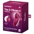 Satisfyer Tap & Climax 2 - Estimulador de clítoris y vibrador 2 en 1 (rojo)