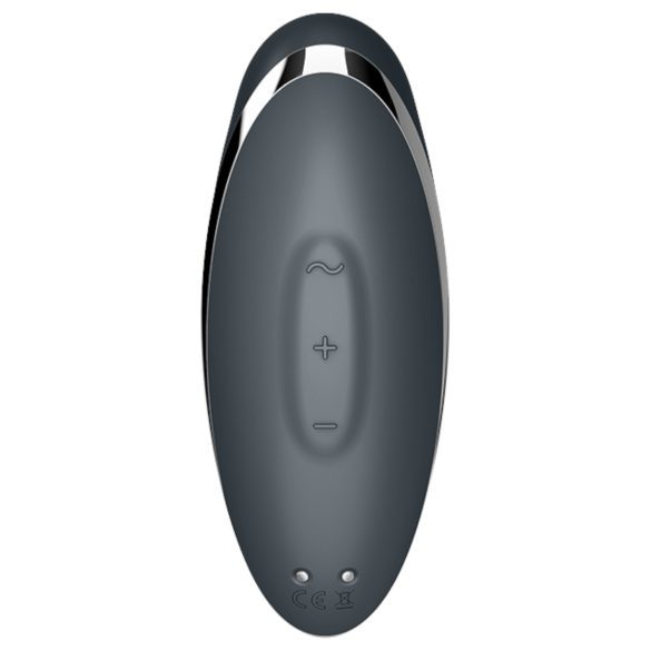 Satisfyer - Vibrador estimulador de clítoris 2en1 - gris