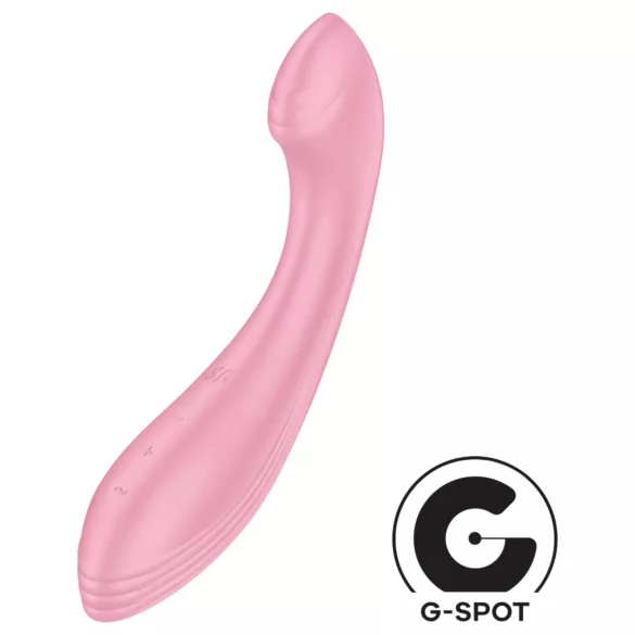 Satisfyer G-Force - vibrador punto G recargable impermeable silicona rosa
