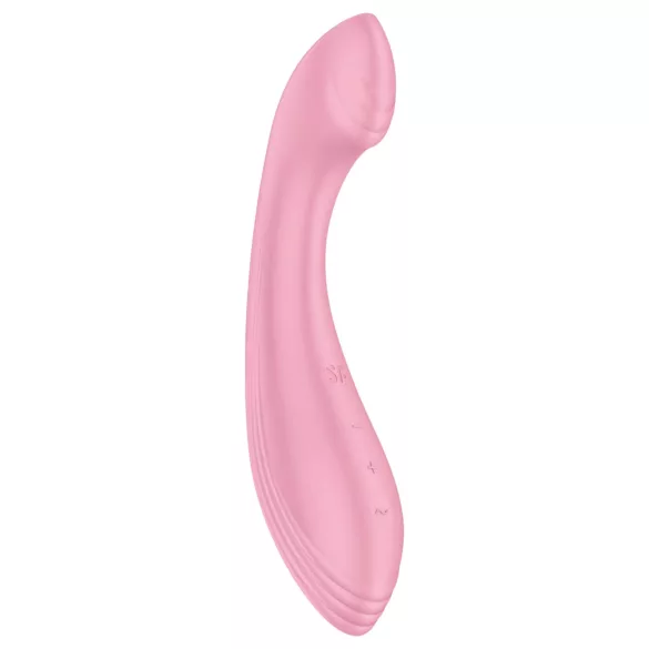 Satisfyer G-Force - vibrador punto G recargable impermeable silicona rosa