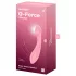 Satisfyer G-Force - vibrador punto G recargable impermeable silicona rosa