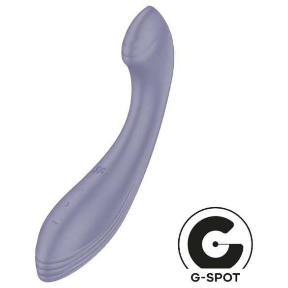 Satisfyer G-Force - Vibrador recargable e impermeable para punto G (lila)