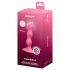 Satisfyer Triple Ball-R - vibrador anal con perlas (rojo)