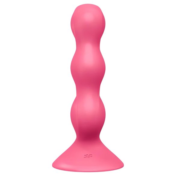 Satisfyer Triple Ball-R - vibrador anal con perlas (rojo)
