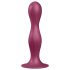 Doble Bola Satisfyer - Dildo Rojo con Ventosa y Peso Incorporado