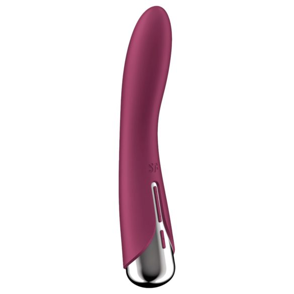 Satisfyer - Vibrador punto G giratorio - Cabeza rotatoria - Silicona roja