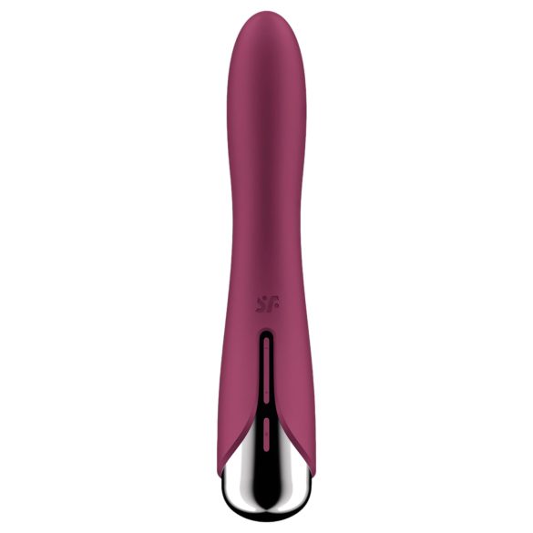 Satisfyer - Vibrador punto G giratorio - Cabeza rotatoria - Silicona roja