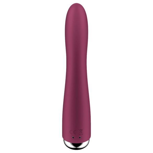 Satisfyer - Vibrador punto G giratorio - Cabeza rotatoria - Silicona roja